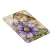 愛らしい水彩ヴィンテージ春マウス マグネット (右側)