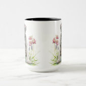 愛らしい水彩大きなダーンパピードッグ マグカップ (中央)