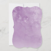 愛らしい水彩孔雀ベビーシャワー 招待状 (裏面)