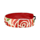 愛らしい水彩模様のバラのキュートな赤と白のデザイン アスレチックヘッドバンド (右)