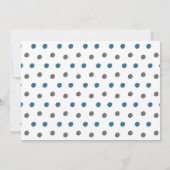 愛らしい水彩象の少年の誕生日パーティー 招待状 (裏面)