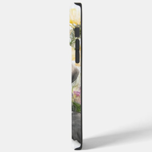 愛らしい水彩黒ラブラドールレトリエバードッグ Case-Mate iPhoneケース (裏面 / 左)