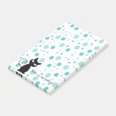 愛らしい水玉模様パターン ポストイット (アングル)