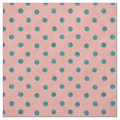 愛らしい水玉模様パターン（青とピンク） ファブリック (見本)