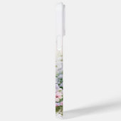 愛らしい水色のブルドッグ子犬の花 Case-Mate iPhoneケース (裏面 / 右)