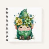 愛らしい水色アイリッシュケルト格言 ノートブック (正面)