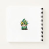 愛らしい水色アイリッシュケルト格言 ノートブック (裏面)