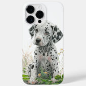 愛らしい水色ダルマチアの子犬 Case-Mate iPhoneケース (裏面)