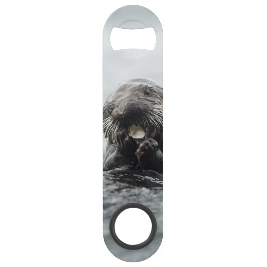 愛らしい海のカワウソ スピード栓抜き (正面)