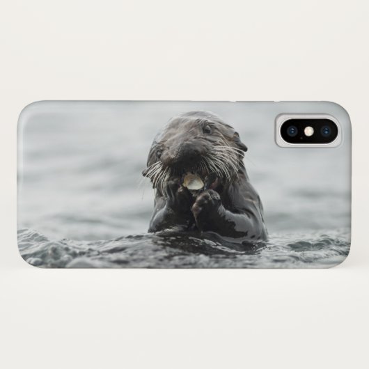 愛らしい海のカワウソ Case-Mate iPhoneケース (裏面(横))