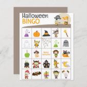 愛らしい海賊と宝のハロウィーンBINGOボード！ (正面/裏面)
