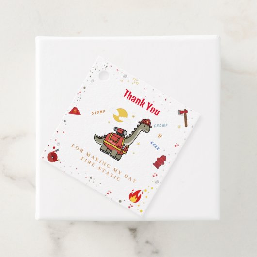 愛らしい消防士ディノの誕生日 フェイバータグ (インサイチュ)