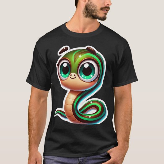 愛らしい淡水ウナギ Tシャツ (正面)