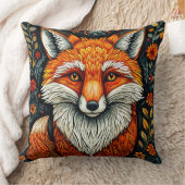 愛らしい漫画のキツネ座 クッション (ブランケット)