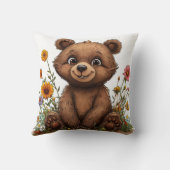 愛らしい漫画のクマ クッション (裏面)