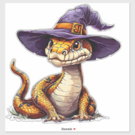 愛らしい漫画のヘビ シール