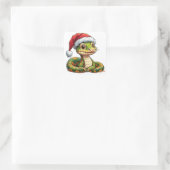 愛らしい漫画のヘビ スクエアシール (バッグ)