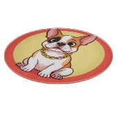 愛らしい漫画の子犬 カッティングボード (角)