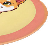 愛らしい漫画の子犬 カッティングボード (角)