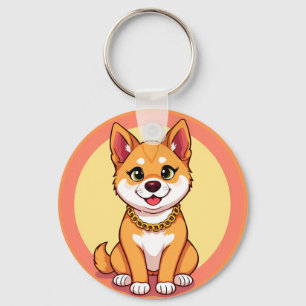 愛らしい漫画の子犬 キーホルダー