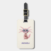 愛らしい漫画の軸索パーソナライズされた ラゲッジタグ (正面縦)