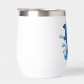 「愛らしい漫画イルカが喜びでこぼれ続ける」 (右面)