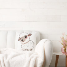 愛らしい漫画スタイルの羊