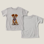 愛らしい漫画スタイル犬 (デザイン正面&裏面)