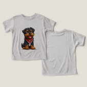 愛らしい漫画スタイル犬 (デザイン正面&裏面)