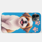 愛らしい漫画スタイル犬 Case-Mate iPhoneケース (裏面(横))