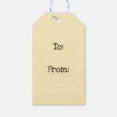 愛らしい漫画ブックスタイルベビーシール ギフトタグ (裏面)