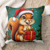 愛らしい漫画リス クッション (ブランケット)