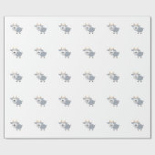 愛らしい灰色のヤギ ラッピングペーパー (フラット)