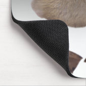 愛らしい灰色の子ガモの写真 マウスパッド (コーナー)