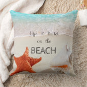 愛らしい熱帯ビーチ，シーシェル クッション (ブランケット)