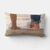 愛らしい熱帯ビーチ、フット ランバークッション (裏面)