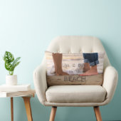 愛らしい熱帯ビーチ、フット ランバークッション (椅子)