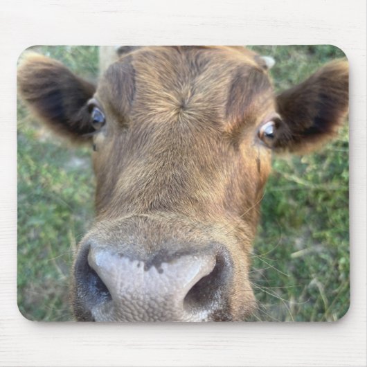 愛らしい牛がノゼイのマウスパッド マウスパッド (正面)