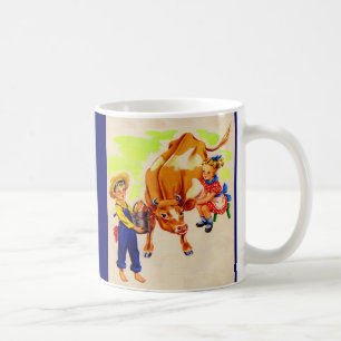 愛らしい牛の愛らしい子供 コーヒーマグカップ