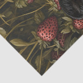 愛らしい牛ふくらはぎイチゴの背景の分離 薄葉紙 (詳細)