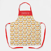 愛らしい牛ハンバーガー エプロン (正面)