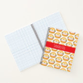 愛らしい牛ハンバーガー ノートブック (内部)