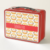 愛らしい牛ハンバーガー メタルランチボックス (裏面)