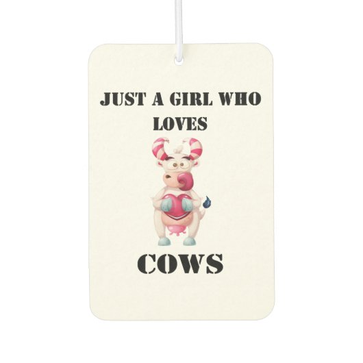 愛らしい牛愛娘 カーエアーフレッシュナー (正面)