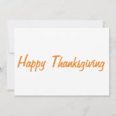 愛らしい犬たちが感謝祭の挨拶状を喜ぶ  カード (裏面)