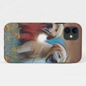 愛らしい犬のアートワーク Case-Mate iPhoneケース (裏面(横))