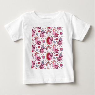 愛らしい犬のデザイン 犬好きな方に ベビーTシャツ