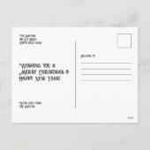 愛らしい犬のホリデーカード – 愛、キス&休日 シーズンポストカード (裏面)