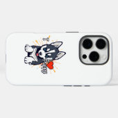 愛らしい犬の恋人デザイン Case-Mate iPhoneケース (裏面 (横))