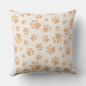 愛らしい犬の手のプリント クッション (裏面)